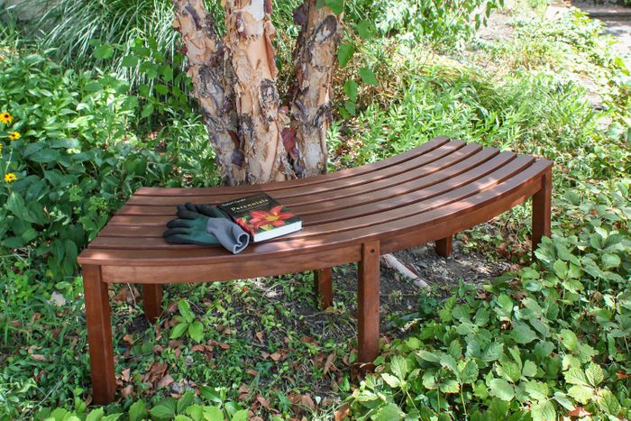Eucalyptus Outdoor Bench Via Merchant