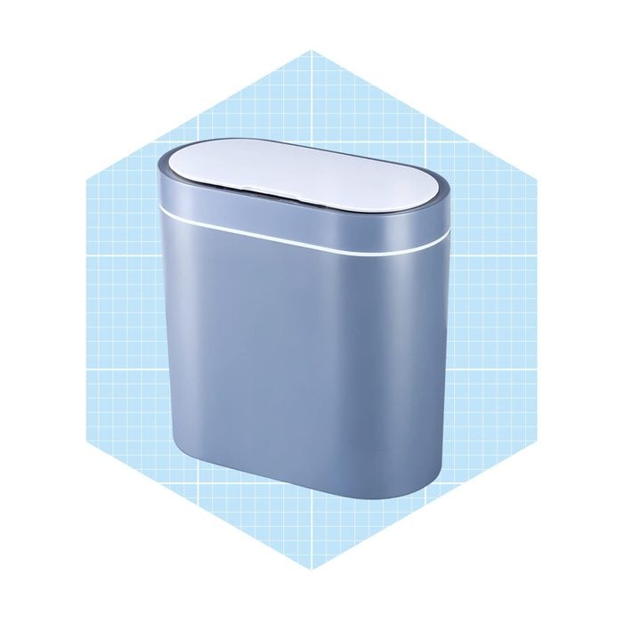 Fhm Elpheco 2.5 Gallon Motion Sensor Bathroom Trash Can With Lid