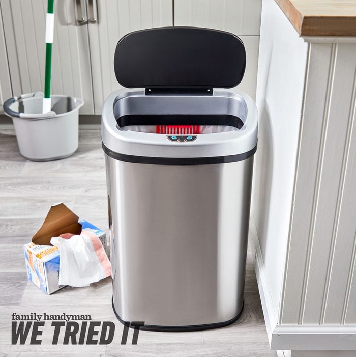 Fhm We Tried It Itouchless Sensorcan Kitchen Trash Can