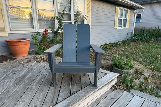 1903 Adirondack Modern Chair in Backyard