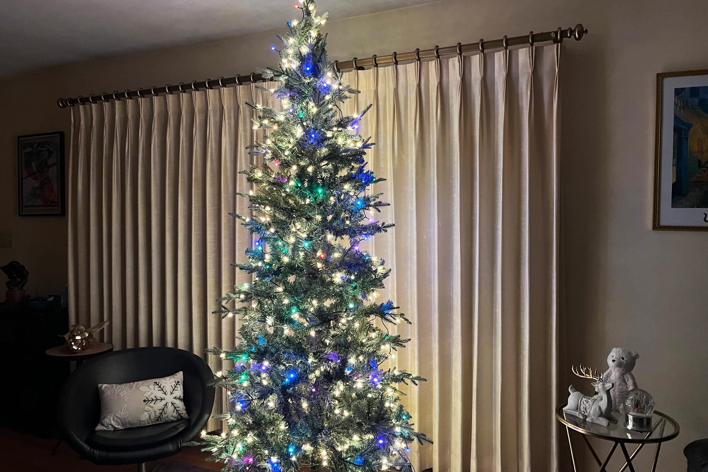 Smart Twinkly Lights on a tree