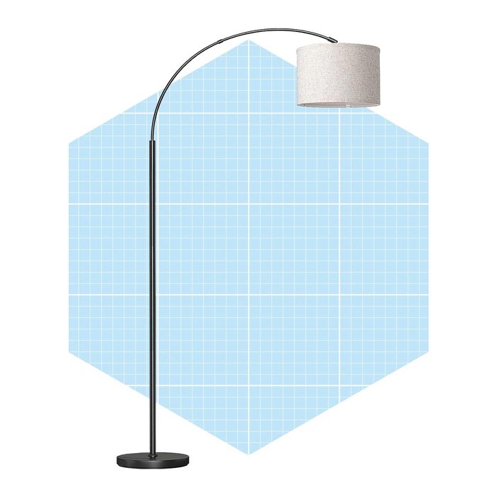 Remote Control Arc Floor Lamp