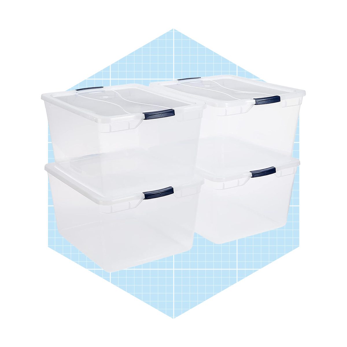 Skywin Plastic Stackable Storage Bins for Pantry - Stackable Bins For  Organizing Food, Kitchen, and Bathroom Essentials (White)