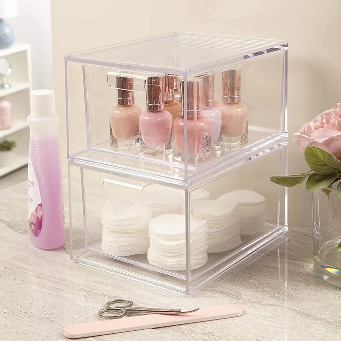Stackable Plastic Organizer Drawers