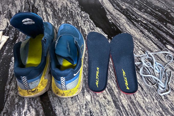 Remove laces and insoles