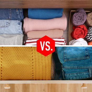 Roll Vs Fold Clothes