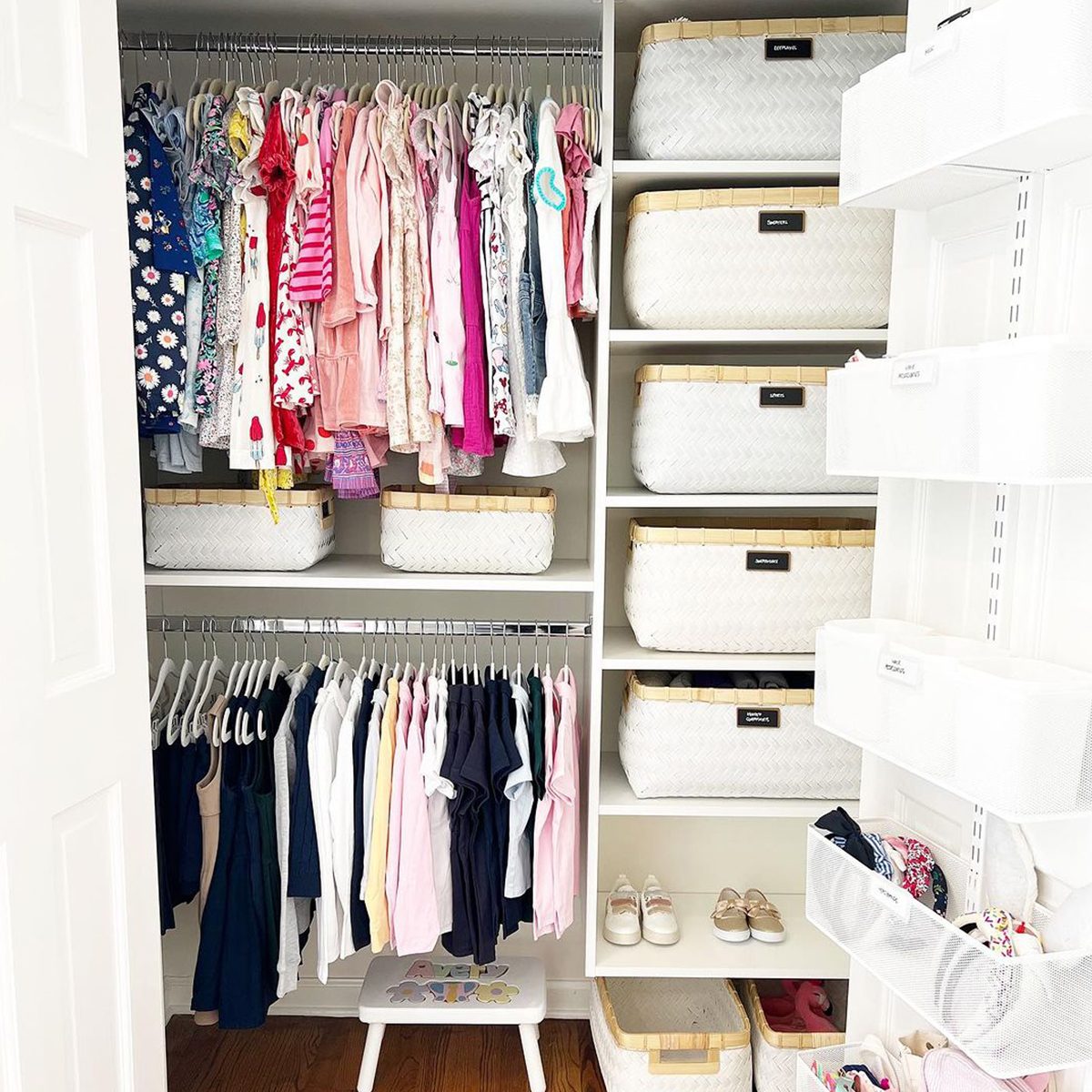 0 Bedroom Closet Ideas To Optimize Your Space Matching Baskets Courtesy @orderleighhome