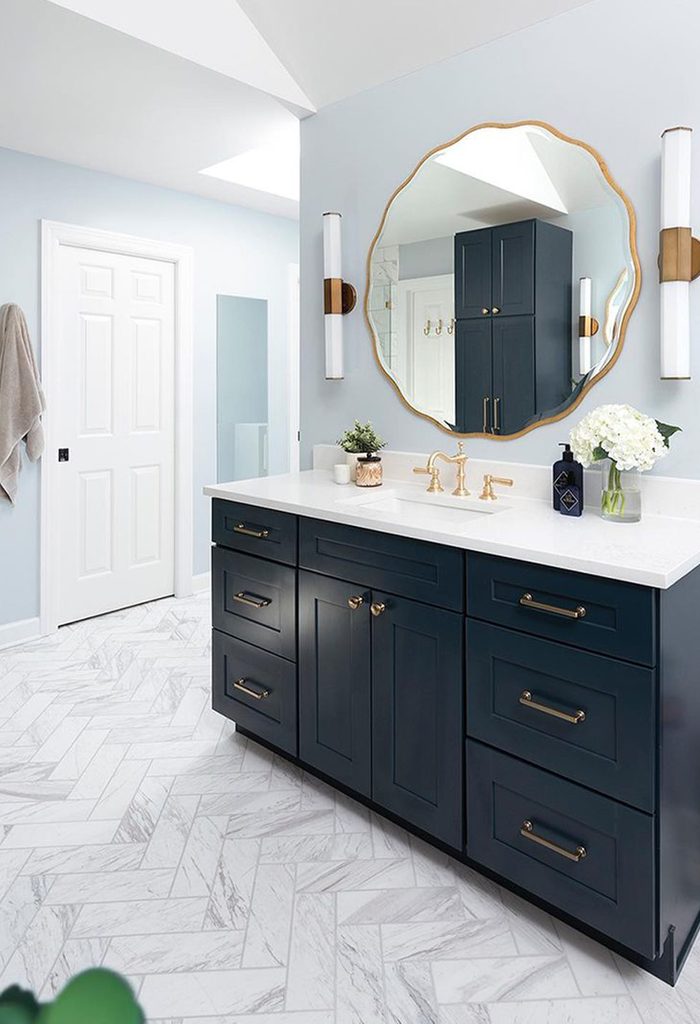 10 Blue Vanity Bathroom Ideas You'll Love Navy And Gold Chic