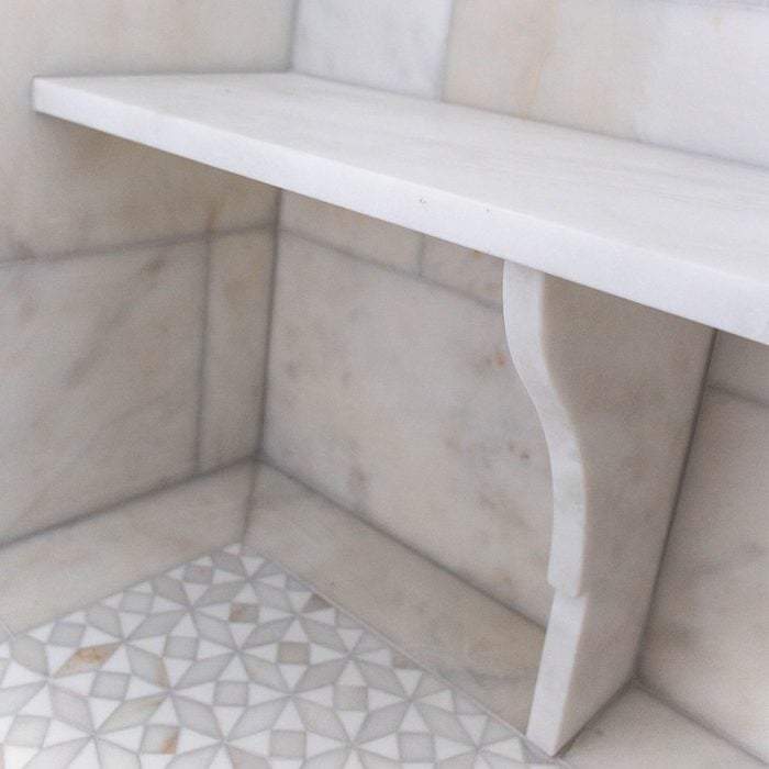 White marble flooring