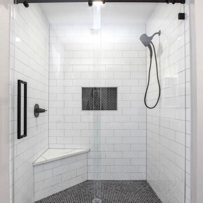 White Tile Bathroom