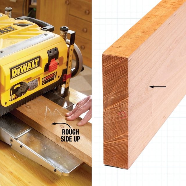 Flatten One Edge Of Rough Lumber