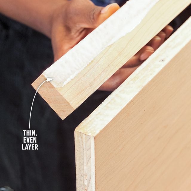 How To Install Edging For Plywood Detail Of Glue On Nosing