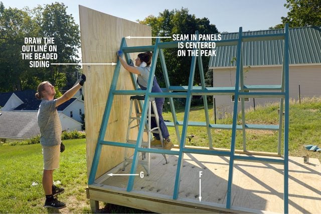 How To Build A Playhouse - Enclose the back wall