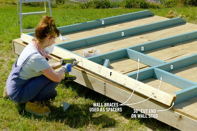 How To Build A Playhouse - Assemble the A-frame walls