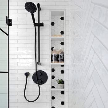 10 Shower Niche Ideas For Your Bathroom Vertical Shower Niche Courtesy @arnalphotography
