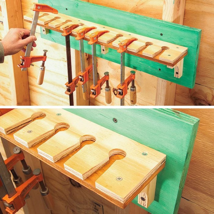 Clamp Storage Ideas Keyhole Roost For Pony Clamps
