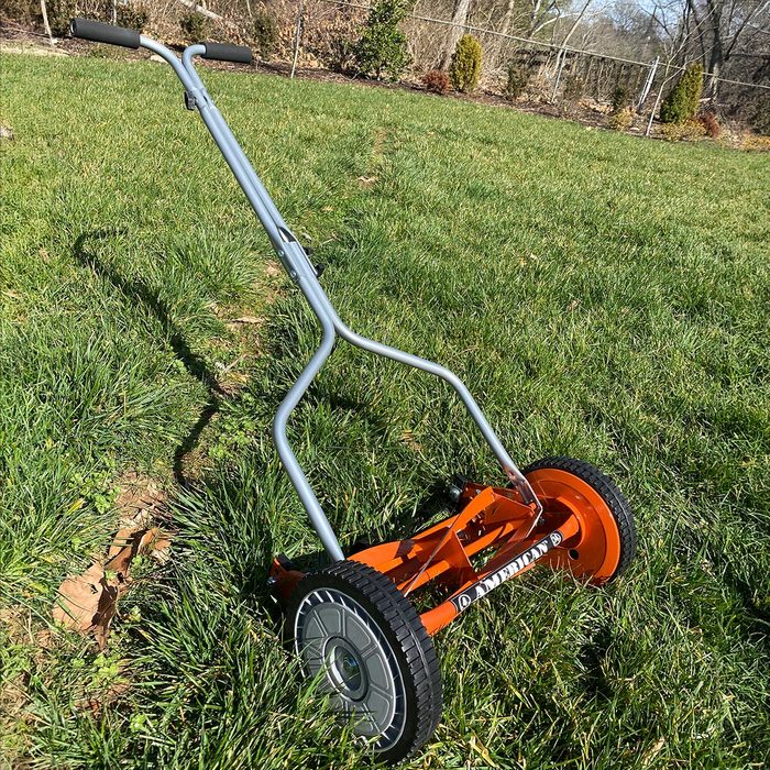 American Lawn Mower Company 14 Inch Reel Mower on grass
