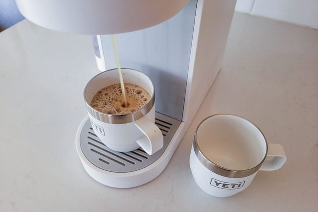 Coffee filling in Yetis New Stackable Cups