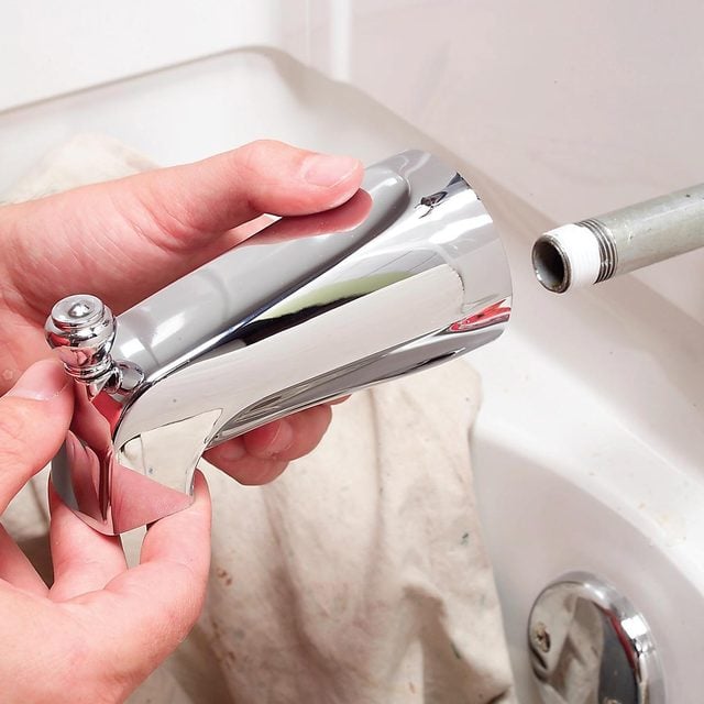 How To Replace A Bathtub Spout Install the screw-on spout