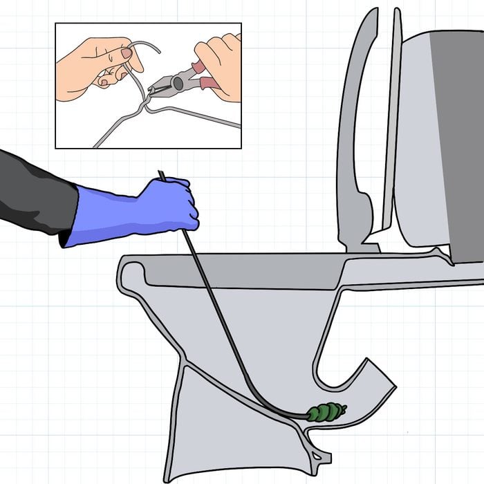 How To Unclog A Toilet Without A Plunger using a Diy Wire Hanger Drain Snake