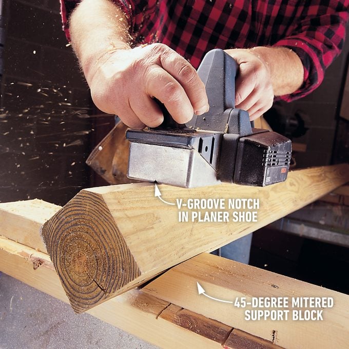 How To Use an Electric Planer Plane post corners