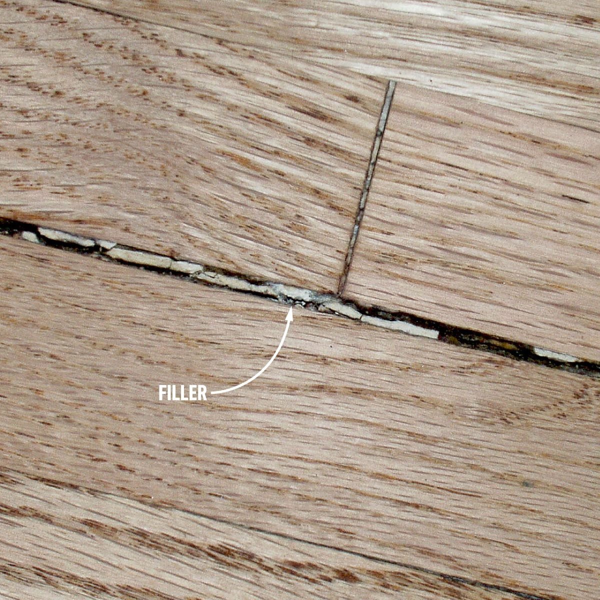 Dont fill cracks on wood floors