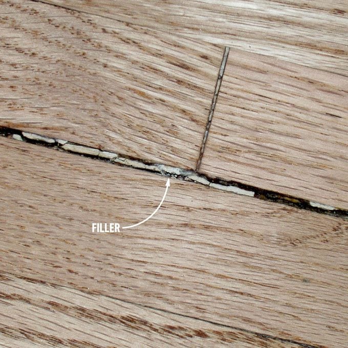 Don’t fill cracks on wood floors