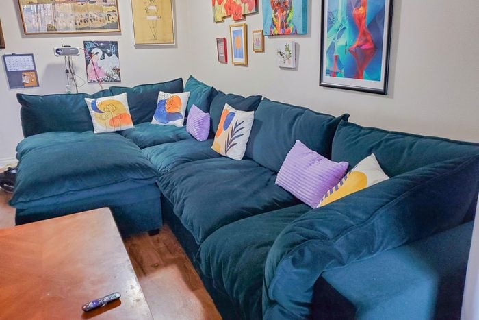 Jewel Toned Albany Park Kova Sectional Features