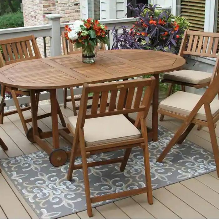 Eila Fold And Store Dining Set
