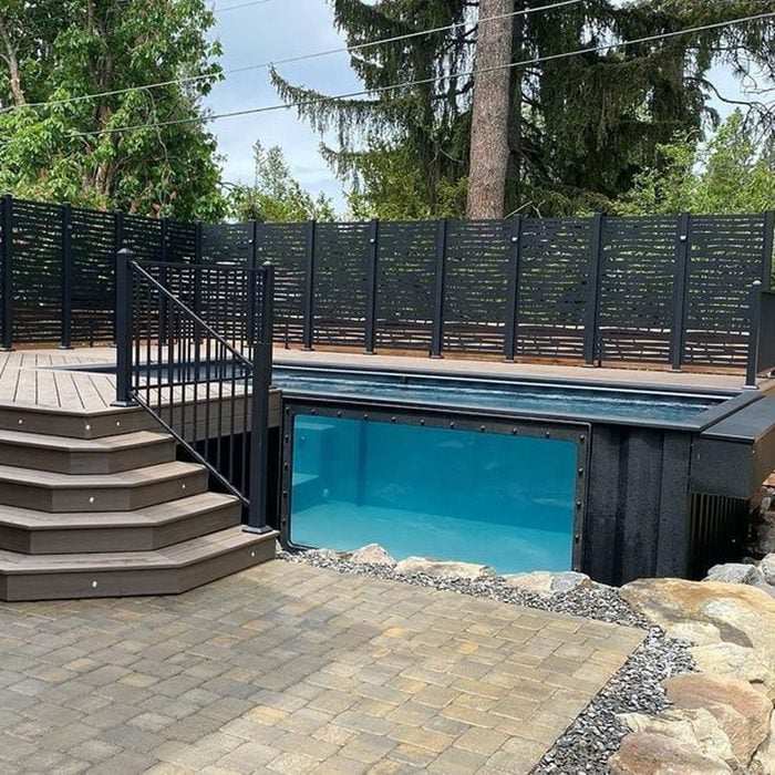 Above Ground Pool Deck With Stairs