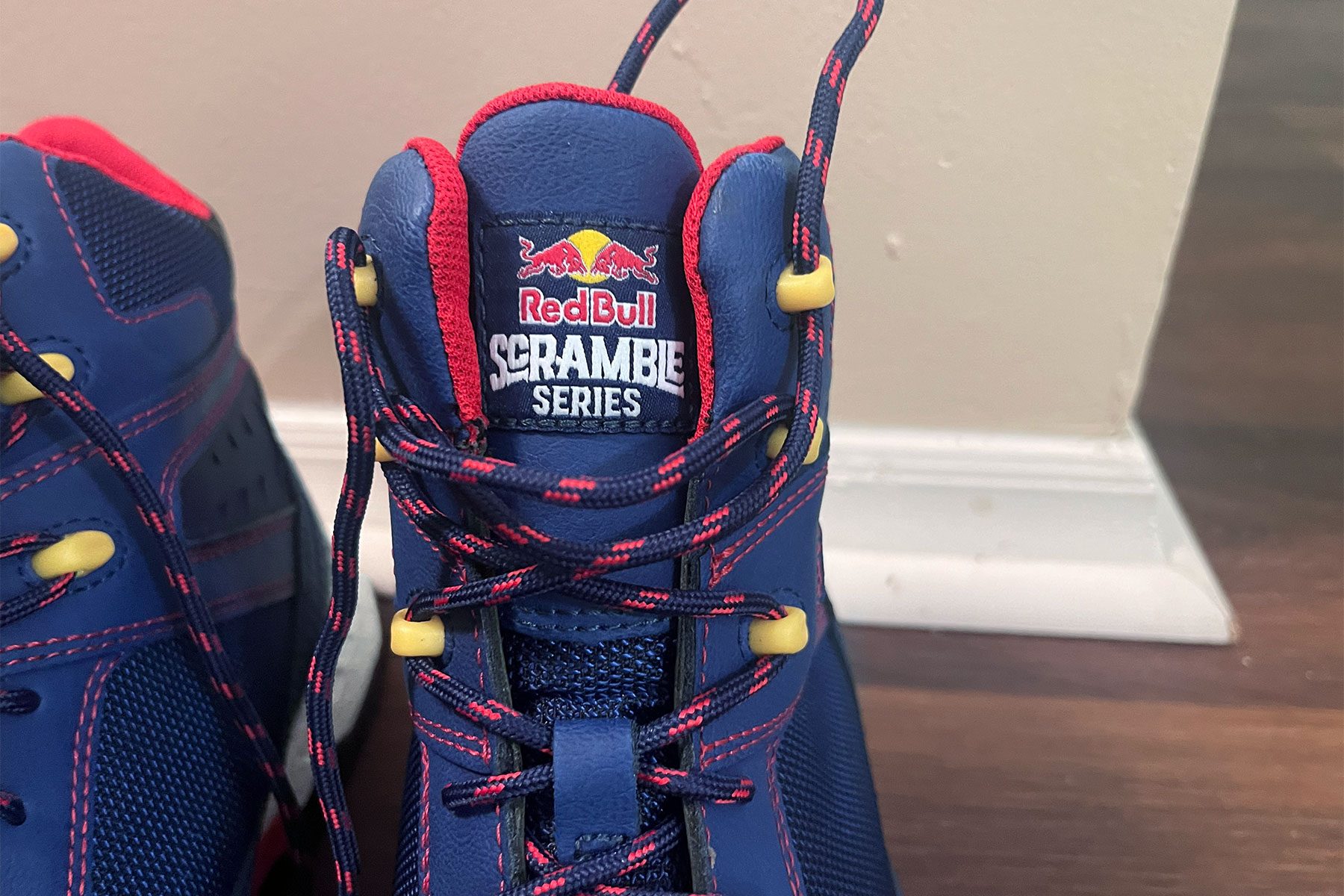 Tongue of Wolverine Hiking Boots Get A Red Bull Themed Makeover
